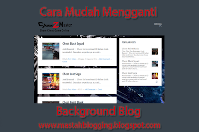 Cara Mudah Mengganti Background Blog