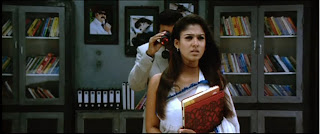 Nayantara in white saree blouse