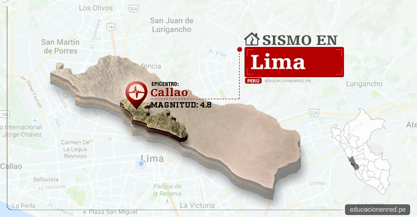 Temblor en Lima de 4.8 Grados (Hoy Jueves 22 Diciembre 2016) Sismo EPICENTRO Callao - IGP - www.igp.gob.pe