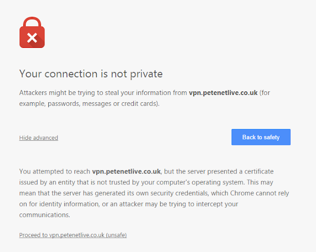 Cara Mengatasi Error Google Chrome "Your connection is not private"