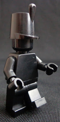 Black Monochrome Minifigure: Soldier