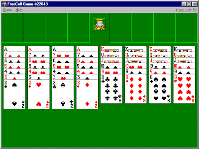 windows games cheat code freecell