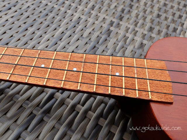 Vintage VUK20 Ukulele fingerboard