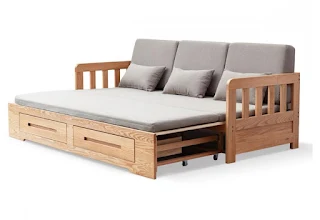 Sofa gỗ kéo T-giường