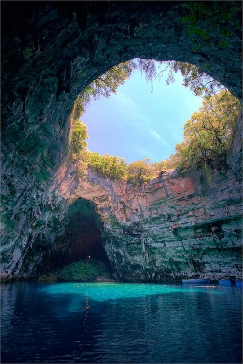 Melissani Lake.Kefalonia, Greece