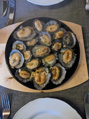 Plate of limpets at Michel Restaurant in Ponta Delgada on São Miguel Island