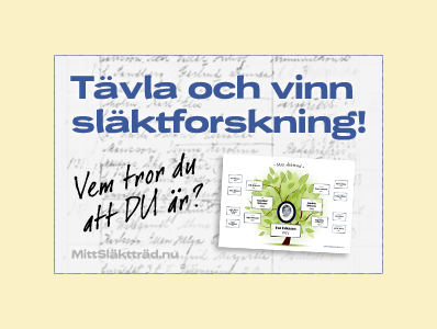 Vem tror du att DU är? Tävla och vinn släktforskning!