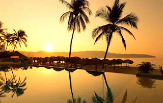 imagen del puerto de acapulco desde el hotel Krystal Beach 