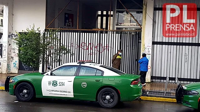 Robo afecta al Registro Civil y Chile Atiende de Osorno