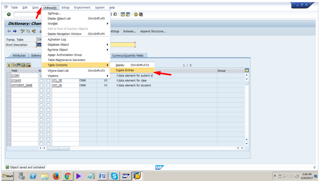 Step by Step Tutorial on Creating Table in SAP ABAP