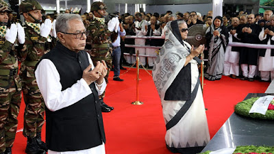 বাংলাদেশ পালিত হচ্ছে জাতীয় শোক দিবস: বঙ্গবন্ধুর প্রতি প্রেসিডেন্ট-প্রধানমন্ত্রীর শ্রদ্ধা