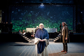 Anita Ferguson as Jesus and Joshua Ellicott as Evangelist in Streetwise Opera and The Sixteen's The Passion. Photo by Graeme Cooper