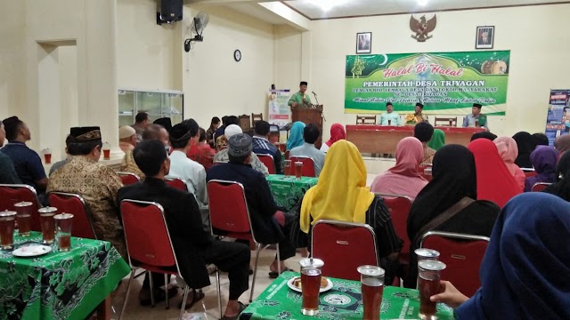 SEMANGAT HALAL BIHALAL PERANGKAT DESA TRIYAGAN, MOJOLABAN UNTUK SALING MEMAAFKAN