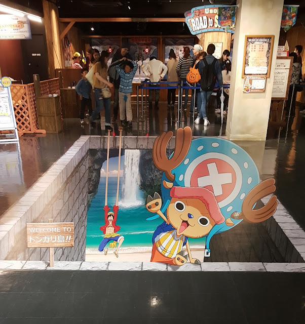 tokyo one piece tower 3D illusion