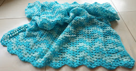 crochet ripple blanket pattern, crochet chevron blanket pattern, crochet blanket pattern for baby boy