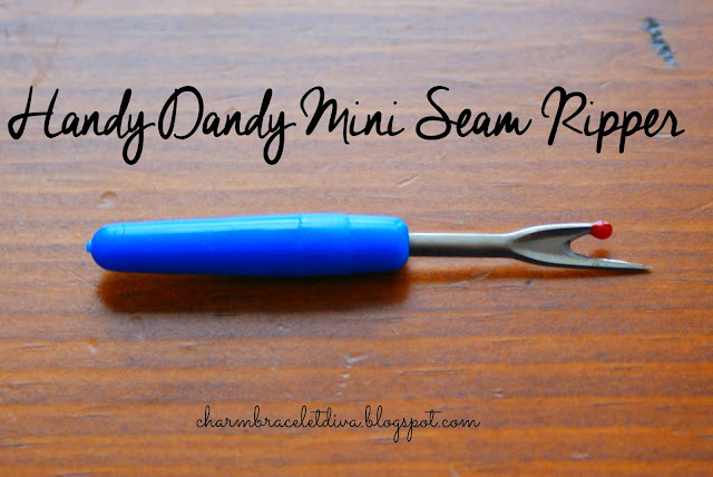 blue handled seam ripper