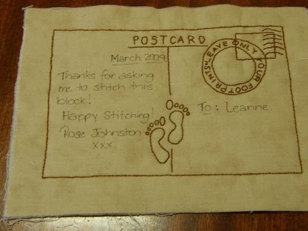 Postcard and A Little Visitor