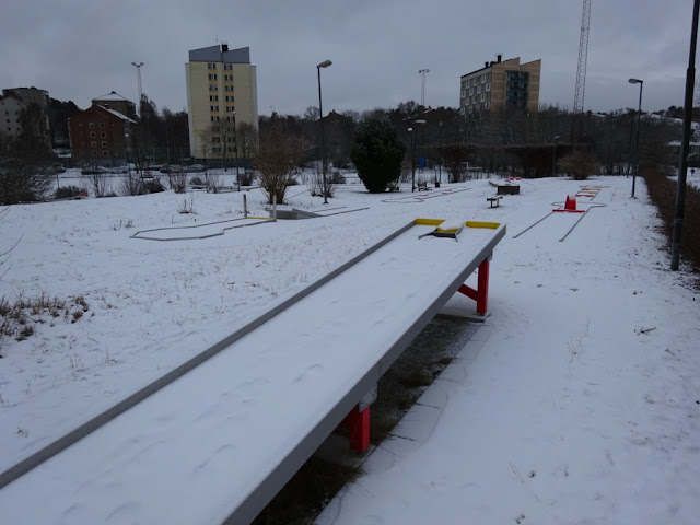 The NIFO Steel Minigolf course at Solna Bangolfklubb