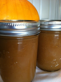 pumpkin in canning jars