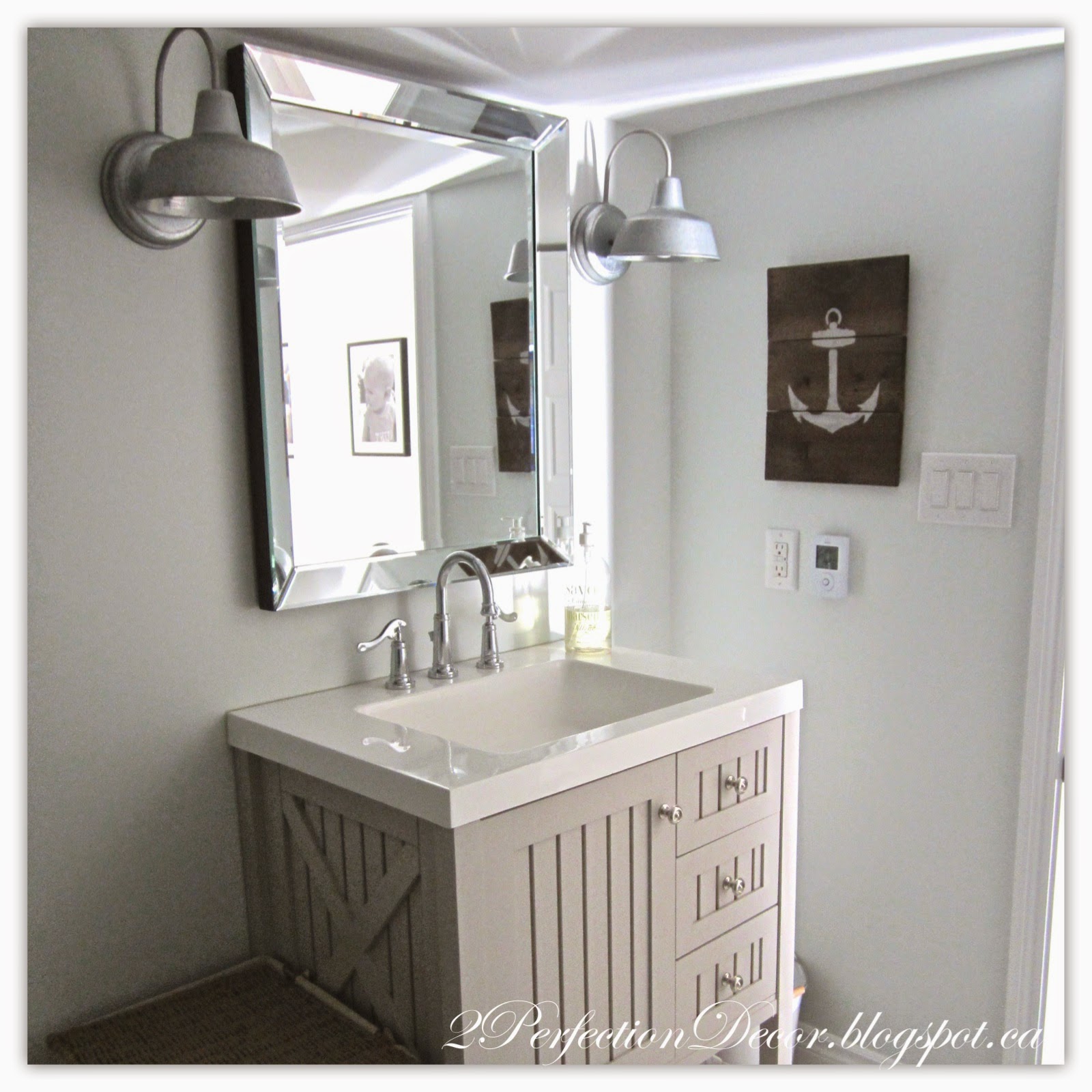 2Perfection Decor  Basement Coastal  Bathroom  Reveal