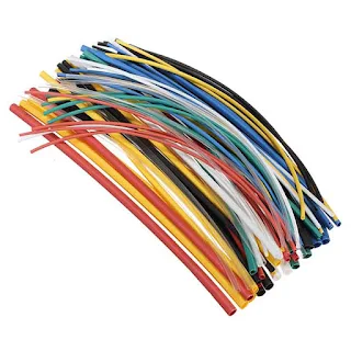 70pcs 20cm 5size 2:1 Shrinkage Ratio 7color Polyolefin Heat Shrink Tube Sleeve Wrap Wire hown - store