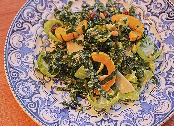Kale & Brussels Sprout Salad
