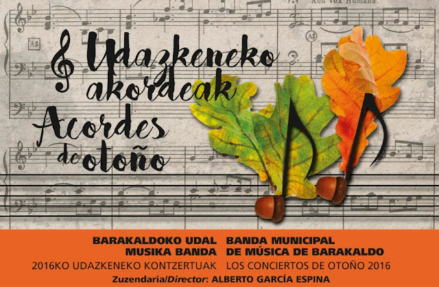 Cartel del programa de otoño de la Banda Municipal de Música