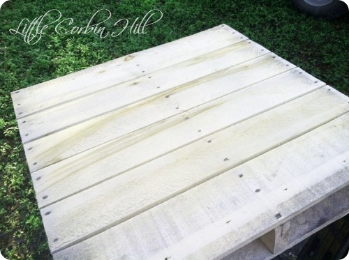 sanded pallet