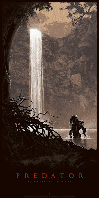 Predator “Thrill of the Hunt” Wood Variant Screen Print by Matt Ferguson & Bottleneck Gallery
