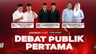 VIDEO FULL Debat Publik Pertama Pasangan Calon Bupati dan Wakil Bupati Kabupaten Pinrang 