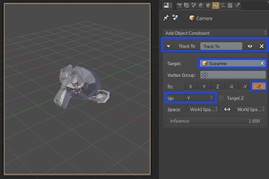 Kamera Mengitari Benda di Blender 3D