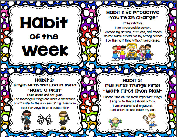 *The Teaching Oasis*: 7 Habits and Birthday Display