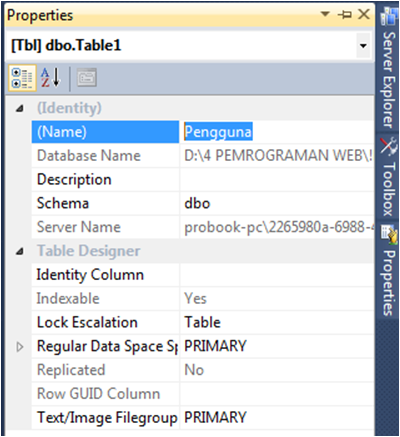 Membuat Database pada Visual Studio 2010 - IRVAN F. PANJAITAN