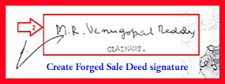 Create Forged Sale Deed signature-1