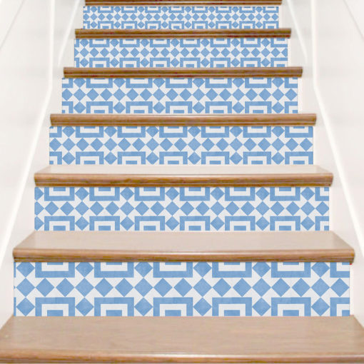 How to change the old stair with Tile Stickers