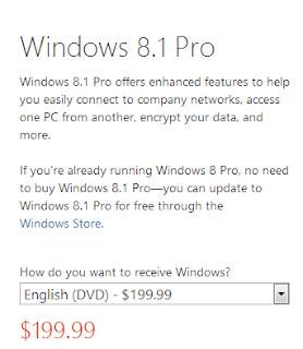 Free Upgrade windows 8 pro to windows 8.1 pro