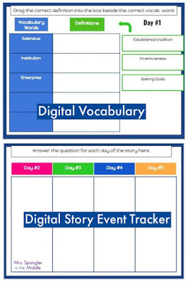 These digital versions of the printable activities for Two Thanksgiving Day Gentlemen are a great option for virtual learners!