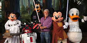 George Lucas con cara de pocos amigos para anunciar la venta de Star Wars a Disney