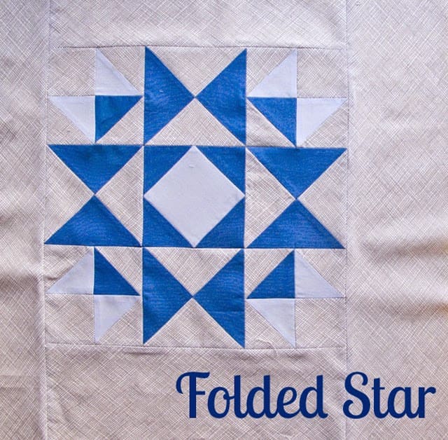 Folded Star Quilt Block Tutorial