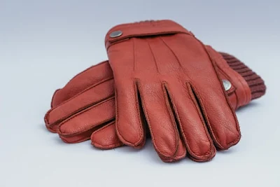 A Comfortable Pair of Brown Leather Gloves
