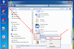 Cara Mengembalikan Data Yang Terhapus Dan Tersimpan Di Recyc blin