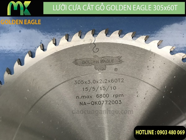 Lưỡi cưa cắt gỗ Golden Eagle 305x60T