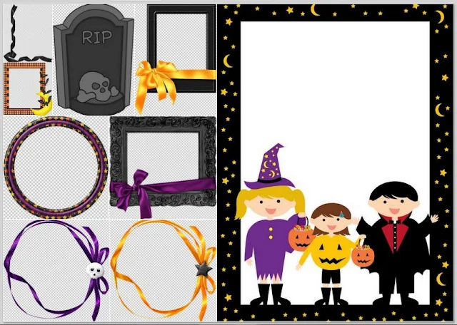 Halloween Free Printable Frames and Borders. 