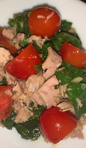 Receta Acelgas Frescas con Tomates y Ajos