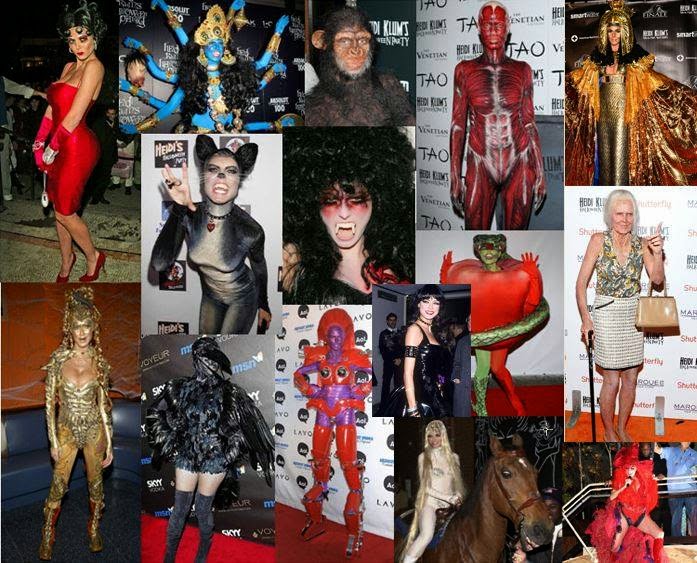 15 Koleksi Kostum  Heidi Klum Sempena Halloween Dari 2000 