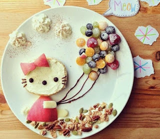 Kreasi makanan berbentuk hello kitty lucu untuk anak