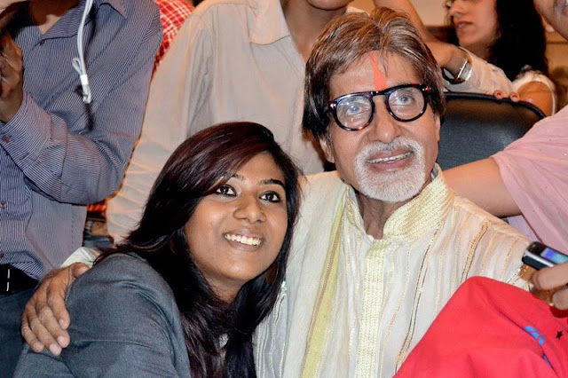 Kankana Chakraborty with Amitabh Bachchan