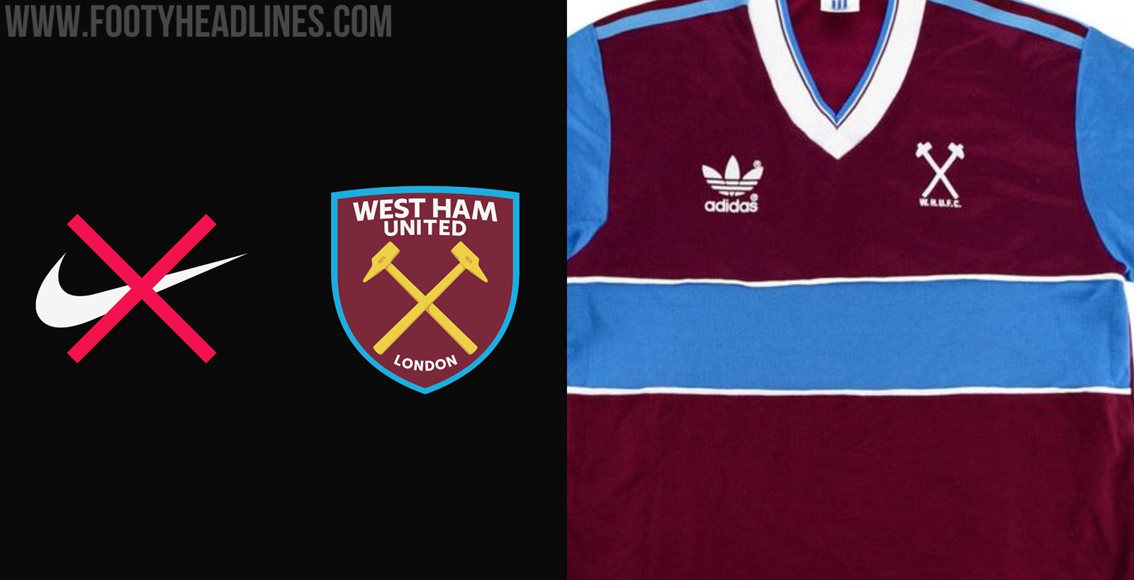 regionaal Asser Minimaal West Ham to Sign No Nike Kit Deal - 23-24 Home Kit Inspired by 83-84 Kit -  Footy Headlines