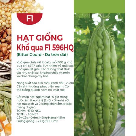 Hạt giống Khổ qua lai F1 HMT128 - Da trơn trái dài