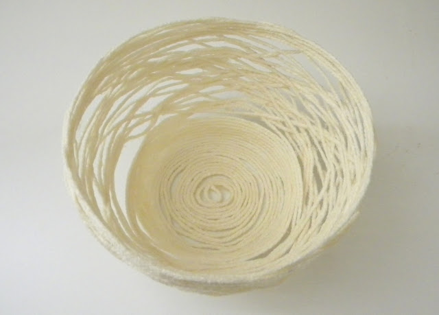 Paper Mache Yarn Bowl via homework | carolynshomework.com